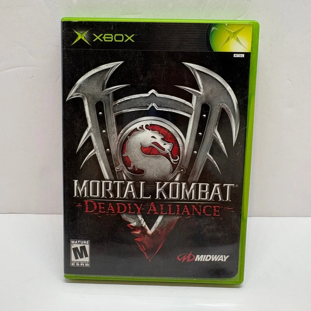 Video Game Original Xbox One Size Black Mortal Kombat Deadly Alliance Midway